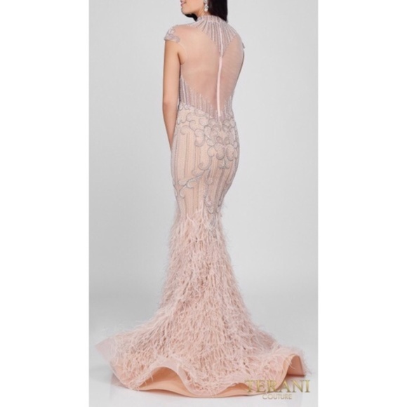 terani feather dress